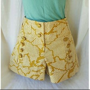 Leifsdottir Anthro Shorts High Waist Gold 6